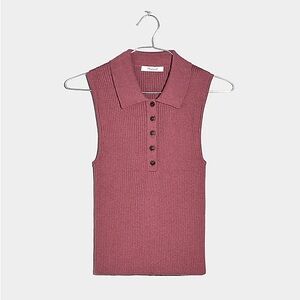 NWT Madewell Owen Polo Sweater Tank Size Medium